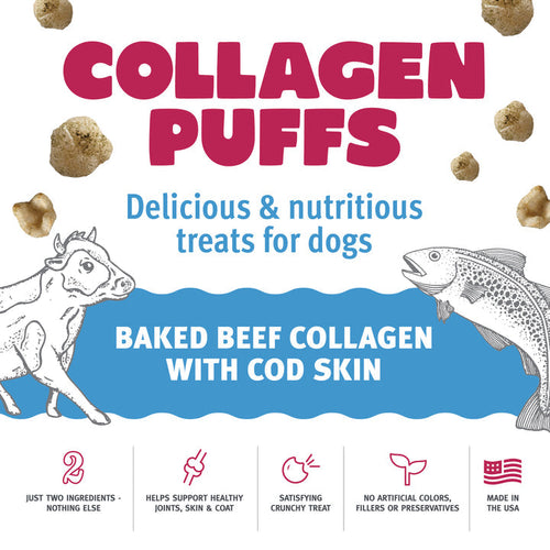 Icelandic+™ Beef Collagen Puffs with Cod Skin Treats for Dogs 1.3oz