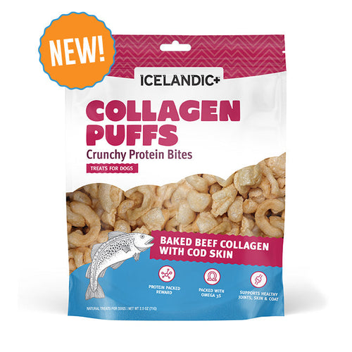 Icelandic+™ Beef Collagen Puffs with Cod Skin Treats for Dogs 1.3oz