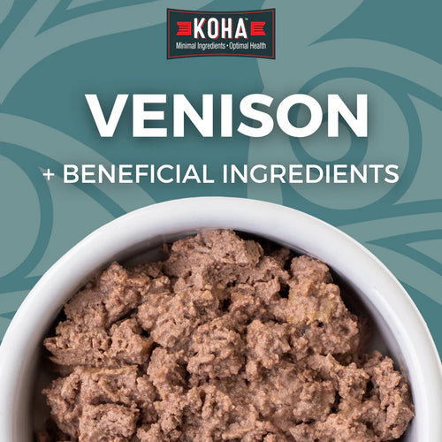 KOHA Venison Dog Food: Limited Ingredient Diet Venison Entrée for Dogs