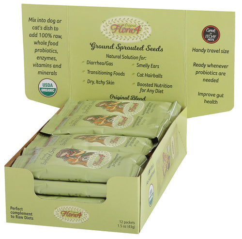 Carna4® Flora4® Organic Sprouted Seeds Supplement Raw Food Topper (18 oz / Original)
