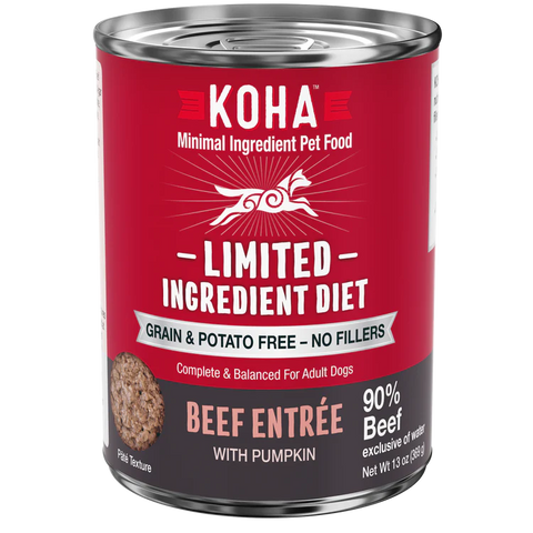 Koha LID Beef Entree Canned Dog Food