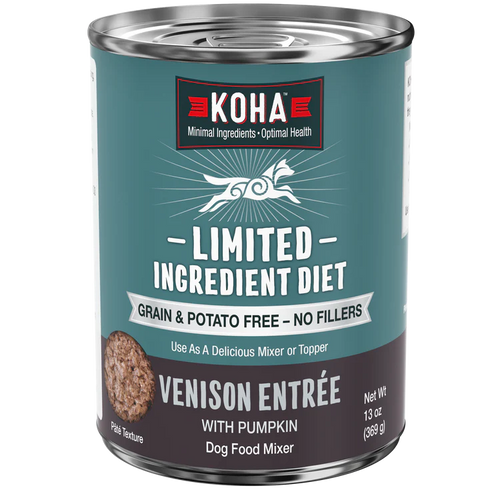 KOHA Venison Dog Food: Limited Ingredient Diet Venison Entrée for Dogs