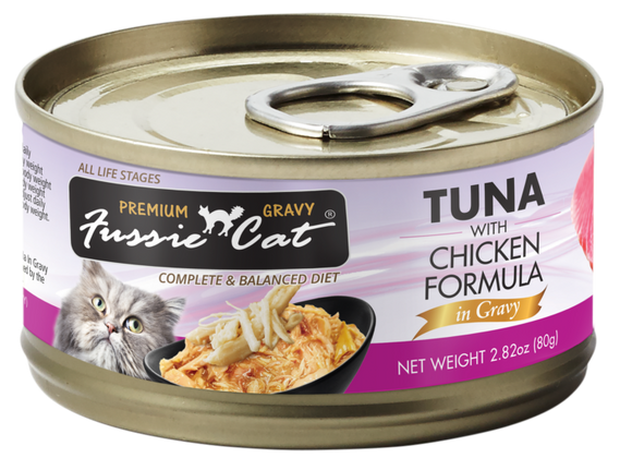 Fussie Cat Tuna & Chicken In Gravy Canned Cat Food