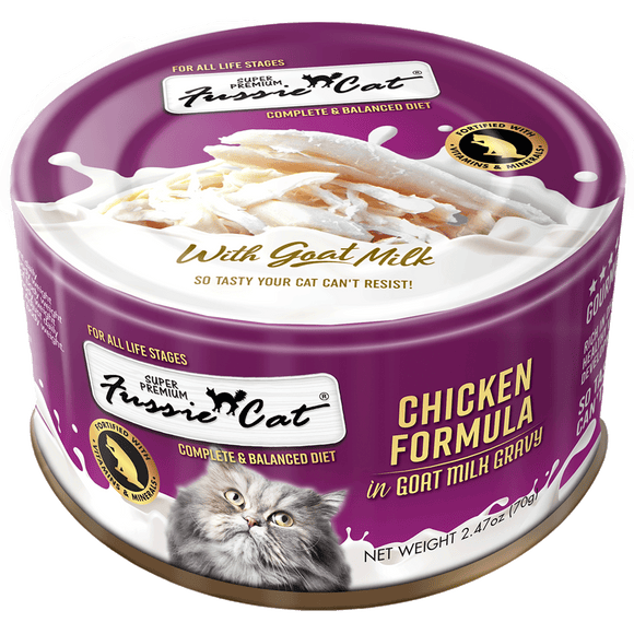 Fussie Cat Chicken Formula in Goat Milk Gravy Cat Food (2.47 oz (70g))