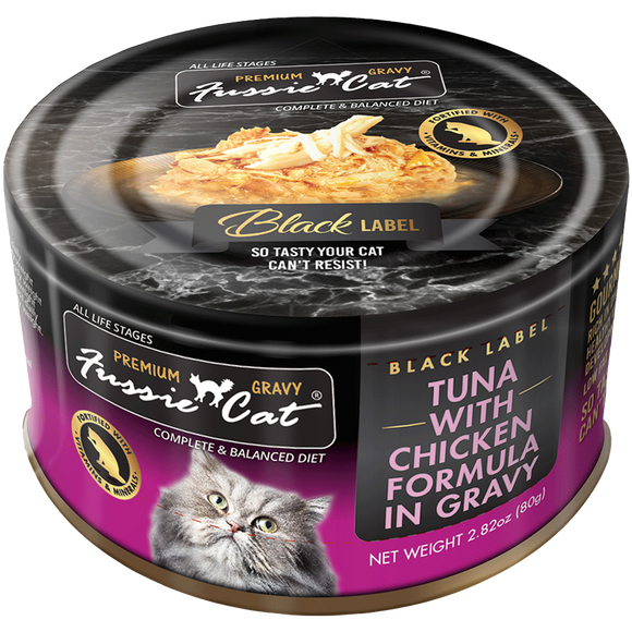 Fussie Cat Tuna with Chicken Formula in Gravy Cat Food