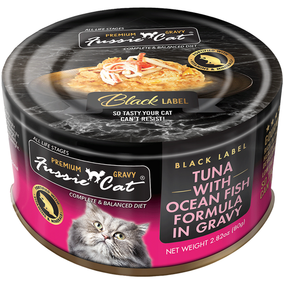 Fussie Cat Tuna with Ocean Fish Formula in Gravy Cat Food