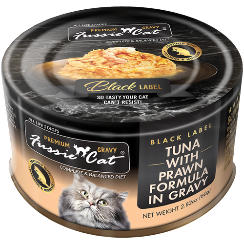 Fussie Cat Premium Tuna With Prawns Formula In Aspic