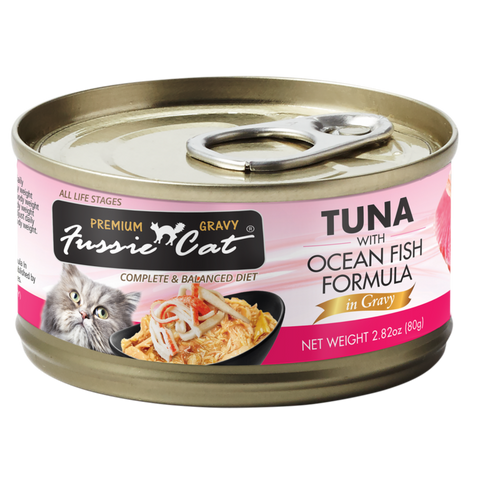 Fussie Cat Tuna & Oceanfish In Gravy Canned Cat Food