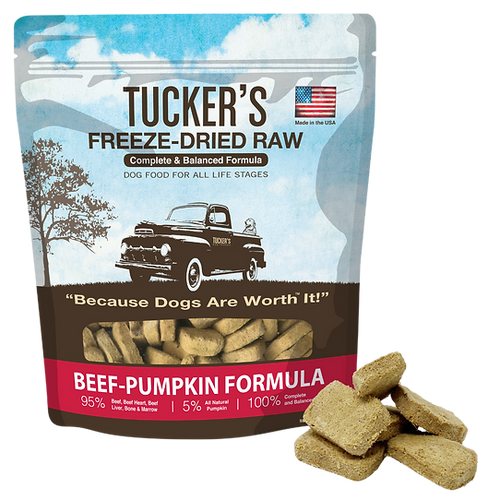 Tucker's Freeze-Dried Raw Beef-Pumpkin Dog Food (14 oz)