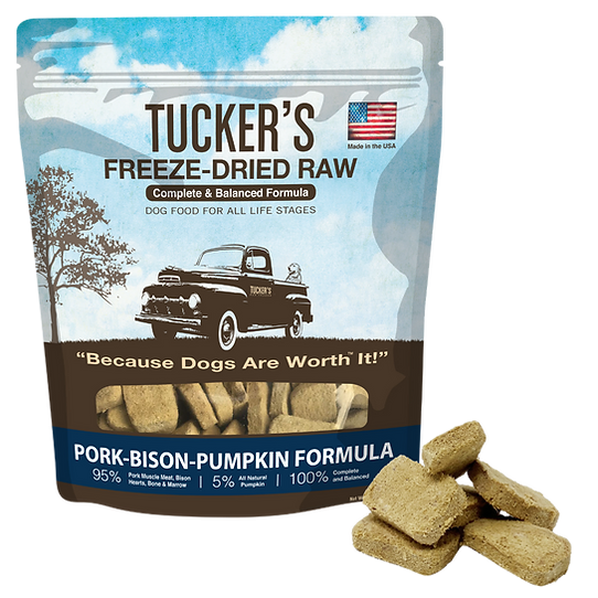 Tucker's Pork, Bison & Pumpkin Freeze Dried Dog Food