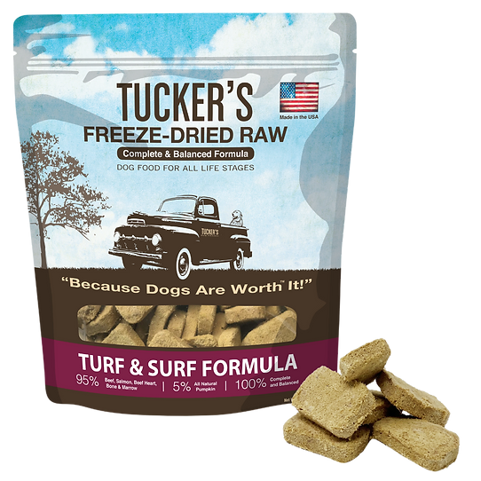 Tucker's Turf & Surf Formula Freeze-Dried Dog Food