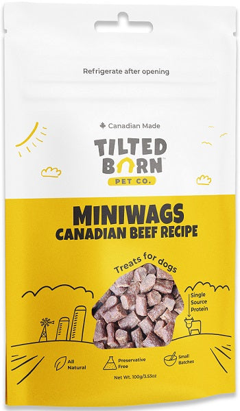 Tilted Barn Pet Company Miniwags Canadian Beef Recipe Dog Treats