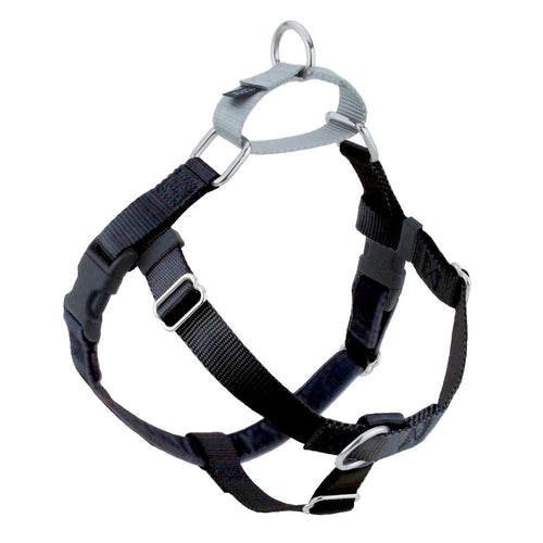 Black Freedom No-Pull Dog Harness (Small (20-24))