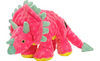 GoDog Dinos™ Plush Dog Toys (Large / Dinos Frills Triceratops - Pink)