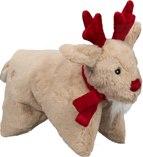 Huggle Hound Snuggles Reindeer Holiday Squooshie Dog Toy (Large)