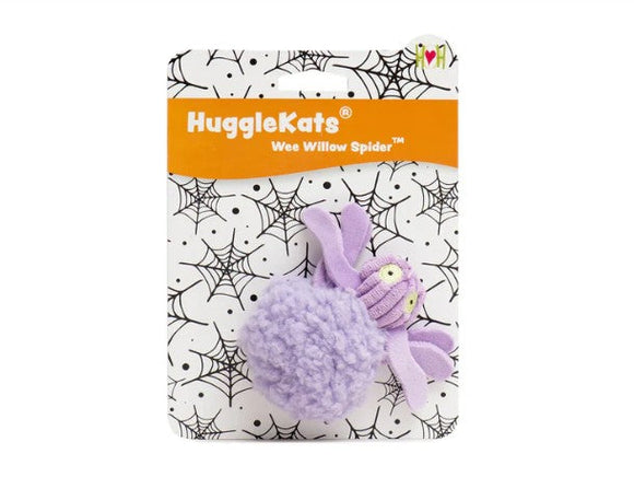 HuggleHounds Wee Willow Spider Cat Toy (Catnip Infused)