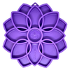 SodaPup Mandala Design Etray Enrichment Tray For Dogs (Purple - 8” wide X 8” tall 0.9” thick)