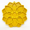 SodaPup Mandala Design Etray Enrichment Tray For Dogs (Yellow - 8” wide X 8” tall 0.9” thick)
