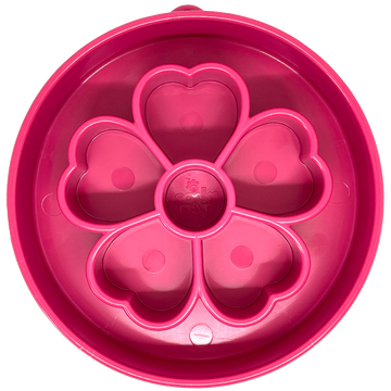 SodaPup Flower Design eBowl Enrichment Slow Feeder Bowl for Dogs (Flower Bowl - Pink)