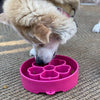 SodaPup Flower Design eBowl Enrichment Slow Feeder Bowl for Dogs (Flower Bowl - Pink)