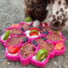 SodaPup Mandala Design Etray Enrichment Tray For Dogs (Purple - 8” wide X 8” tall 0.9” thick)