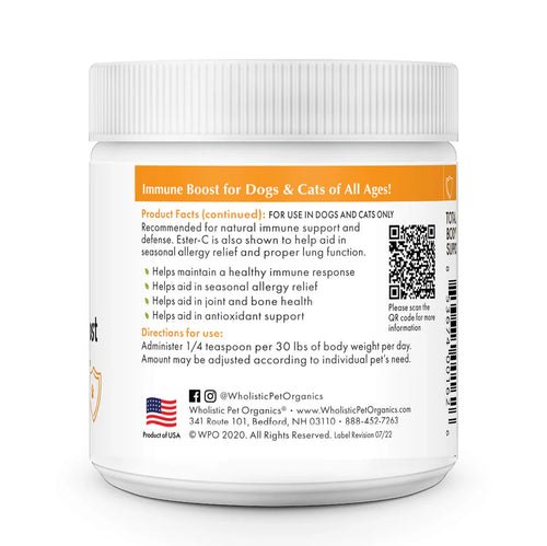 Wholistic Pet Organics Pure Ester-C