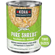 Koha Pure Shreds Chicken & Duck Canned Dog Food