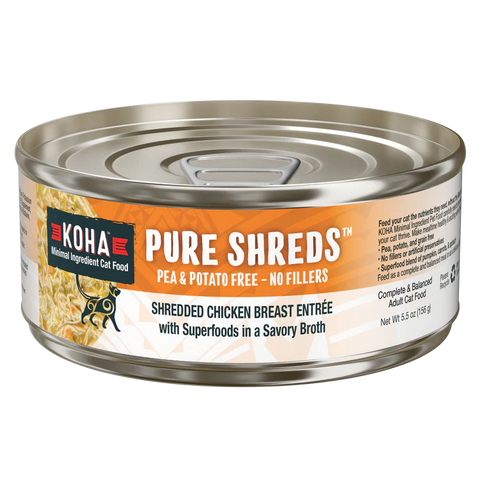Koha Pure Shreds Chicken Entree Canned Cat Food
