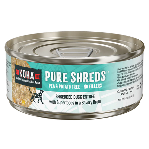 Koha Pure Shreds Duck Entree Canned Cat Food