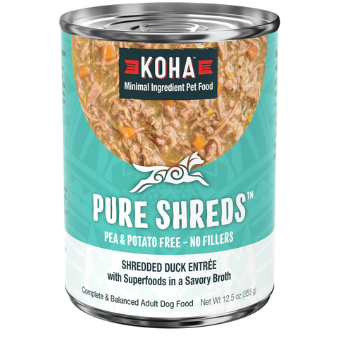 Koha Pure Shreds Duck Entree Canned Dog Food
