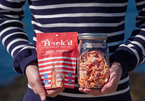 Totally Hook'd Freeze-Dried Krill Treats for Dogs & Cats (1 oz)