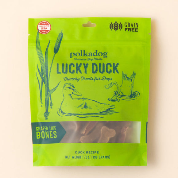 Polkadog Lucky Duck Bones Crunchy Dog Treats (7 oz)