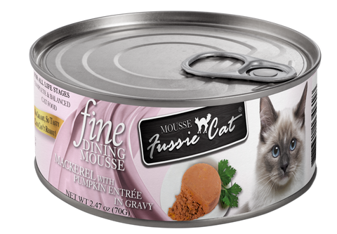 Fussie Cat Fine Dining Mousse Mackerel & Pumpkin Canned Cat Food