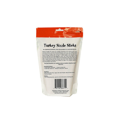 Natural Cravings USA Turkey Sizzle Sticks Treat (12 oz.)