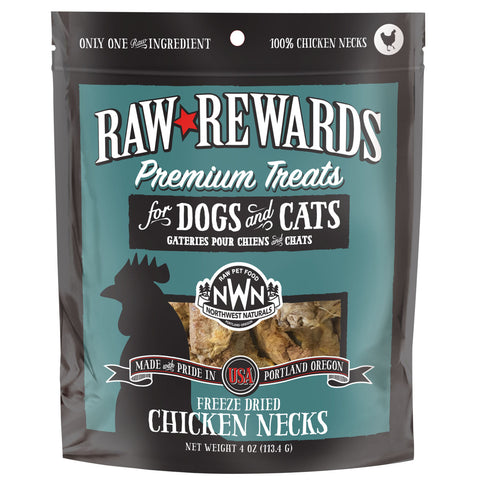 Northwest Naturals Freeze Dried Chicken Necks Treats for Dogs and Cats