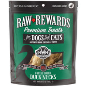 Northwest Naturals Freeze Dried Duck Necks Treats for Cats and Dogs