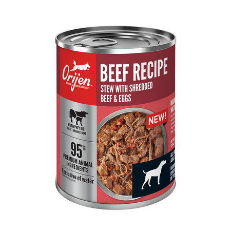 ORIJEN Beef Recipe Stew with Shredded Beef and Eggs Wet Dog Food (12.8 Oz Single)