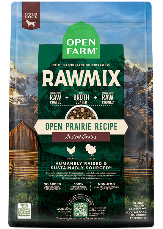 Open Farm Raw Mix Ancient Grain Open Prairie Dry Dog Food