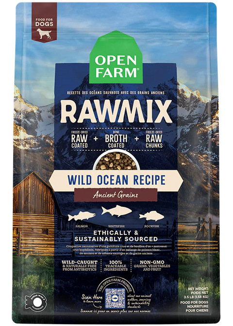 Open Farm Raw Mix Ancient Grain Wild Ocean Dry Dog Food