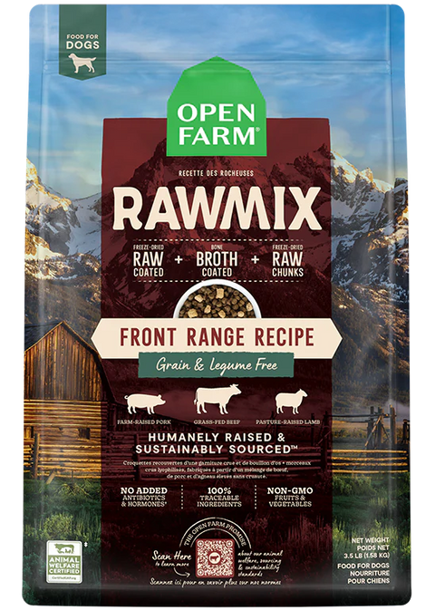 Open Farm Raw Mix Grain Free Front Range Dry Dog Food