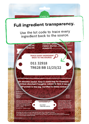 Open Farm Grass-Fed Beef Freeze Dried Raw Patties for Dogs (17.5 oz)