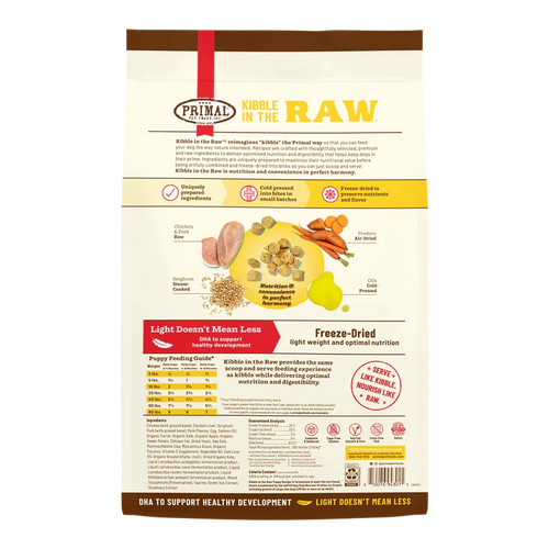 Primal Kibble in the Raw Puppy Recipe