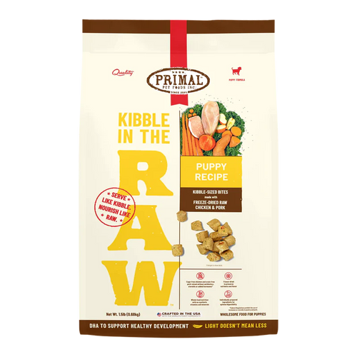 Primal Kibble in the Raw Puppy Recipe