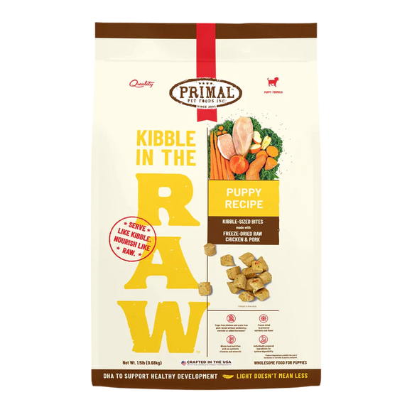 Primal Kibble in the Raw Puppy Recipe