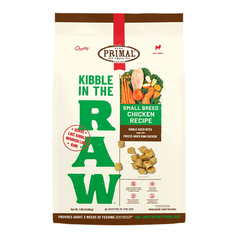 Primal Kibble In The Raw Small Breed Chicken