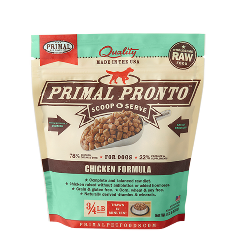 Primal Pet Foods Canine Raw Frozen Pronto (Pork 4 Lb)