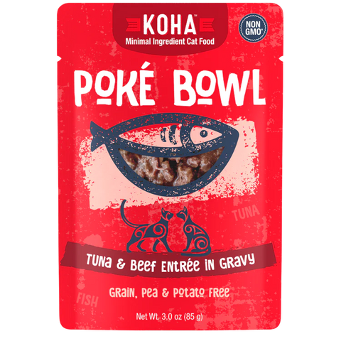 Koha Poke Bowl Tuna & Beef Entree Wet Cat Food