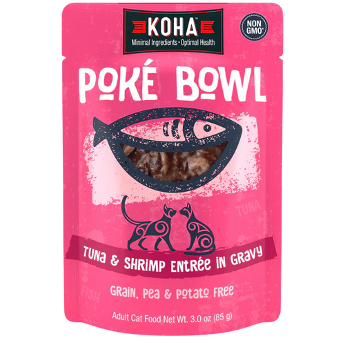 Koha Poké Bowl Tuna & Shrimp Entrée in Gravy for Cats (3 oz)