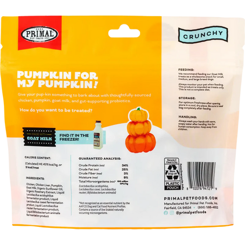 Primal Pumpkin for my Pumpkin Dog Treats