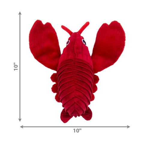 KONG CuteSeas Rufflez Lobster Plush Dog Toy
